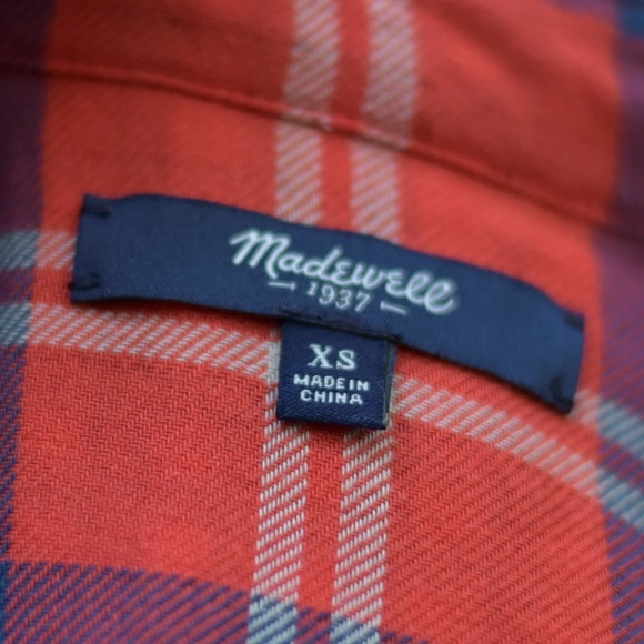 Madewell flannel plaid shirt - Picture 4 of 5